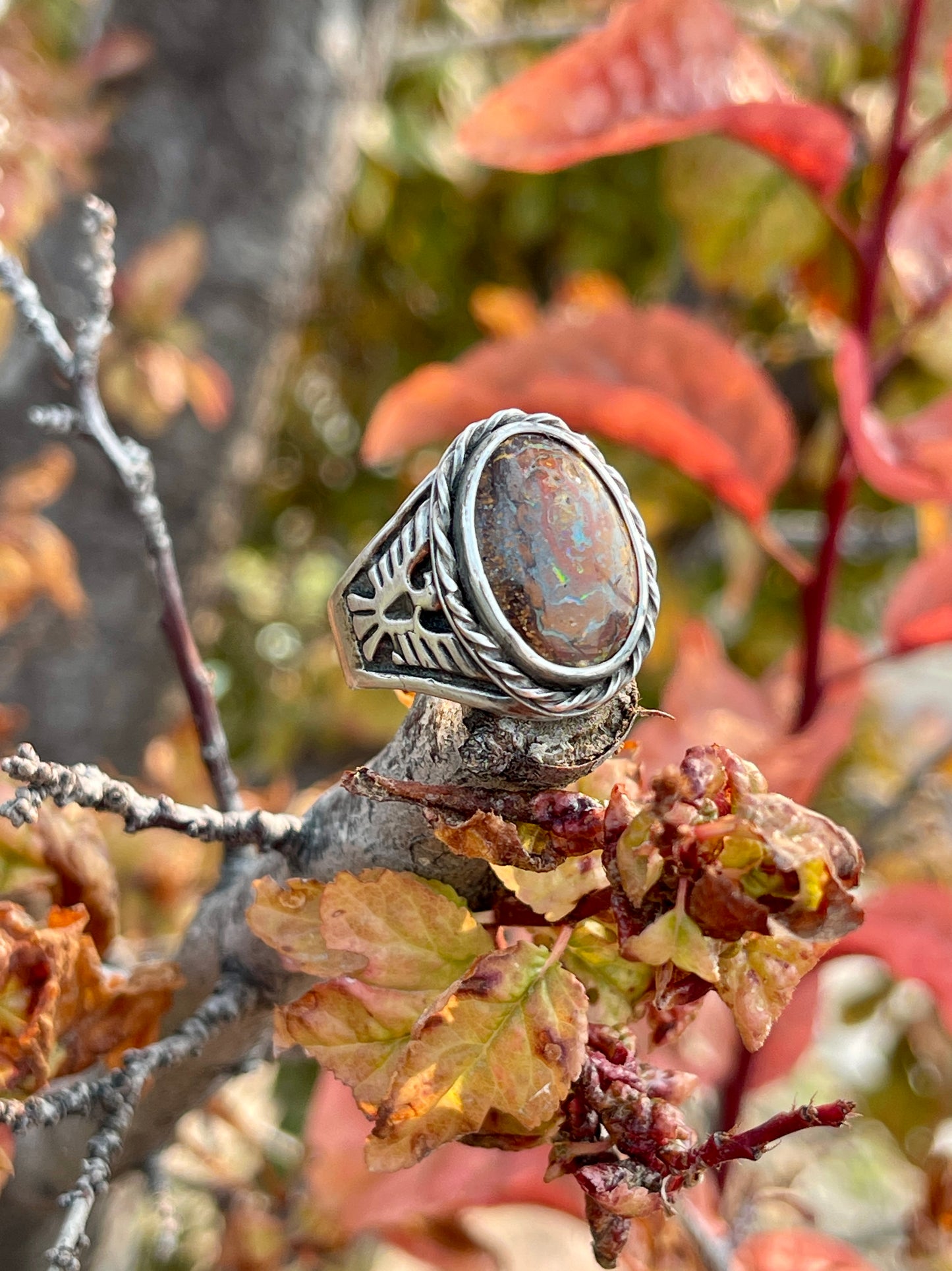 Boulder Opal | Men's Ring