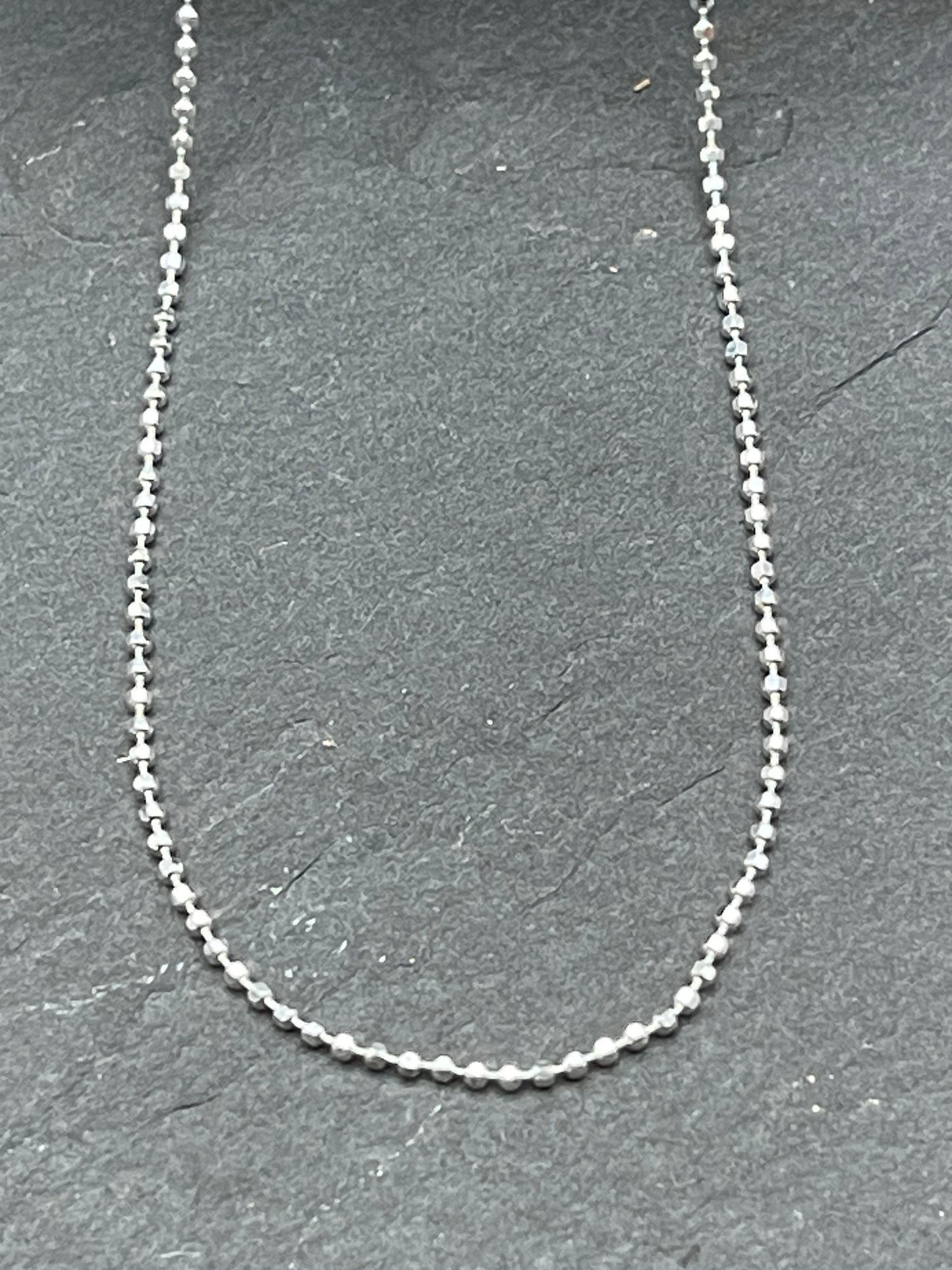 18" Sterling Bead chain