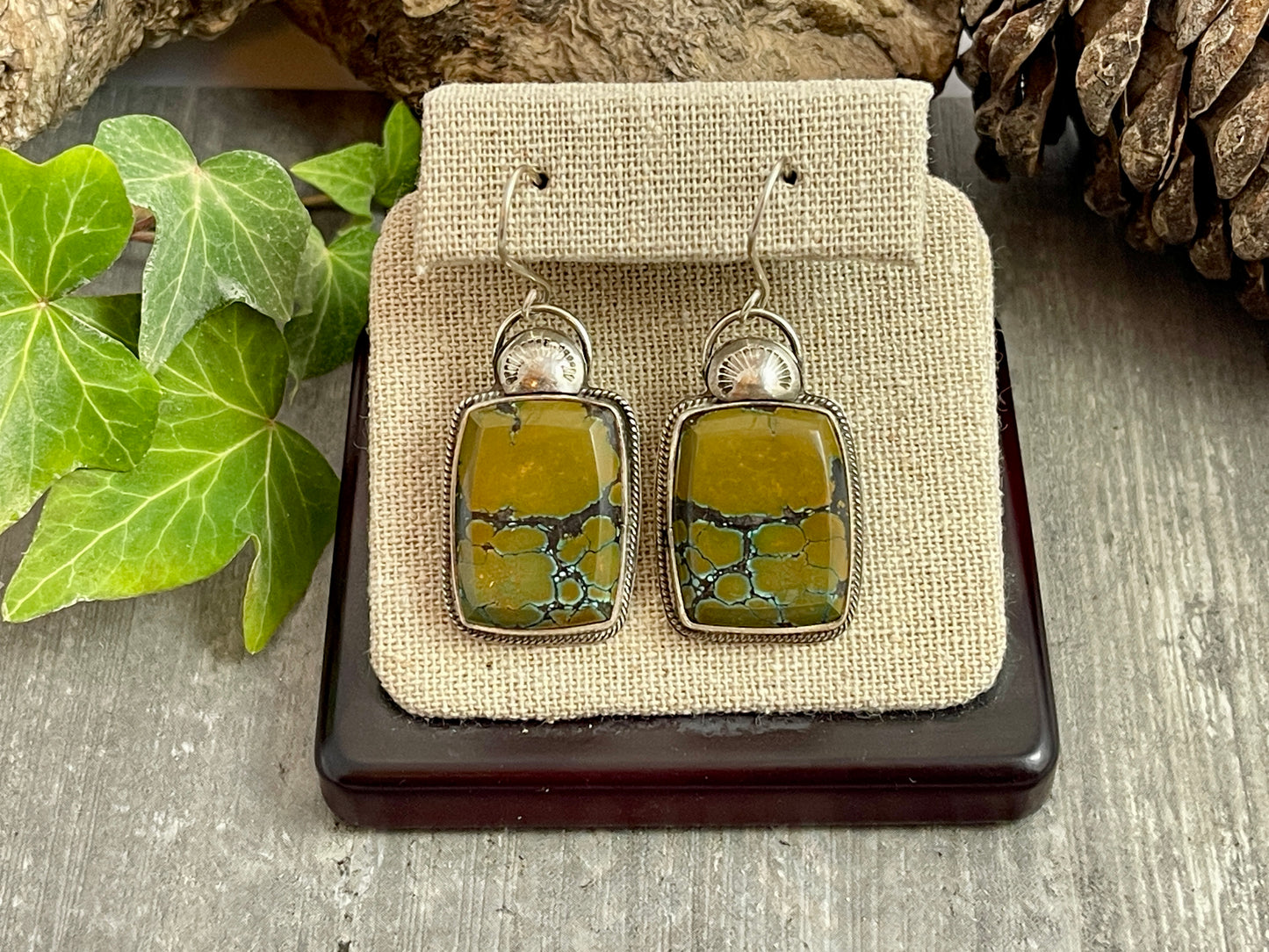 "Kindred Currents"- Treasure Mountain Turquoise Earrings