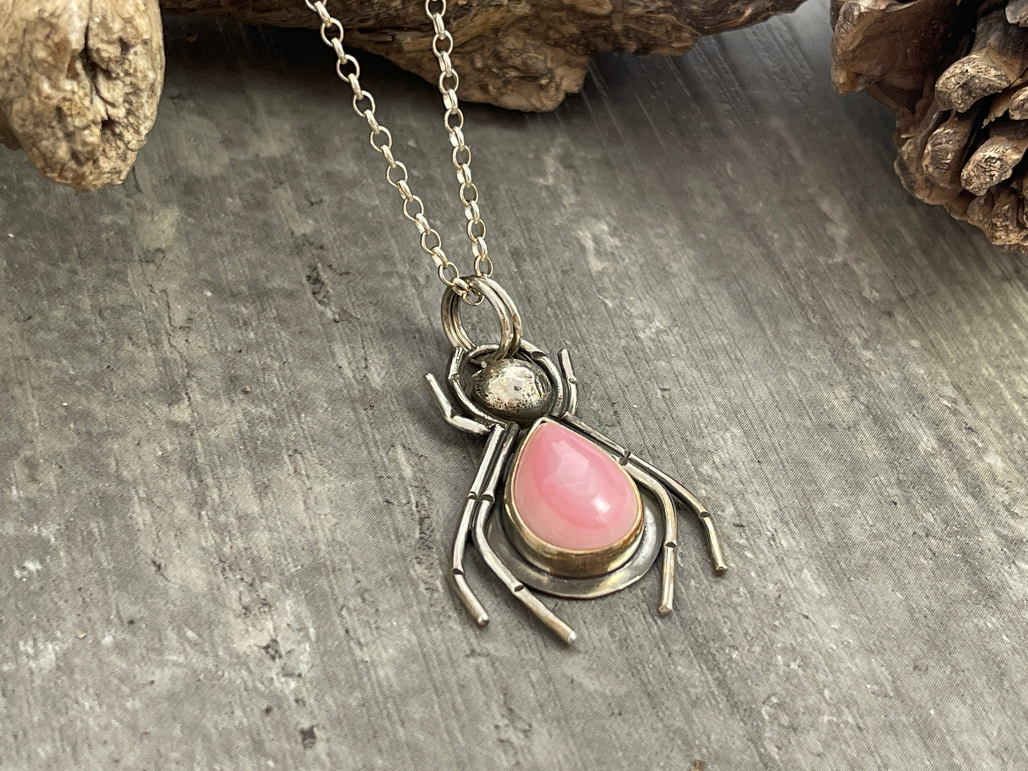 "The Tenderbind"- Queen Conch Spider Pendant