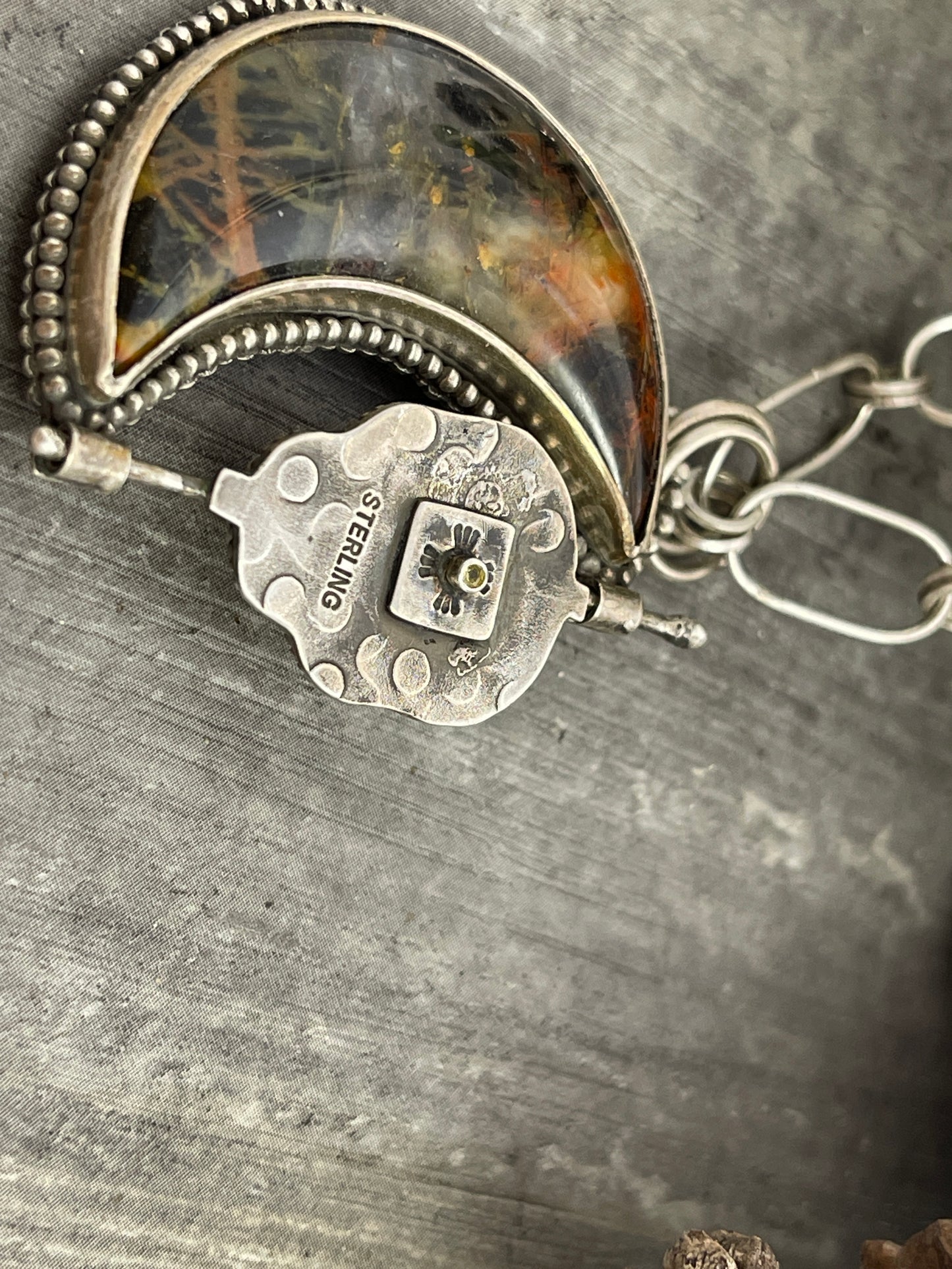 "Shadow Serpent" Laura Mears Mamba Skull Kinetic Pendant