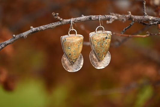 Hubei Turquoise Shields | Earrings
