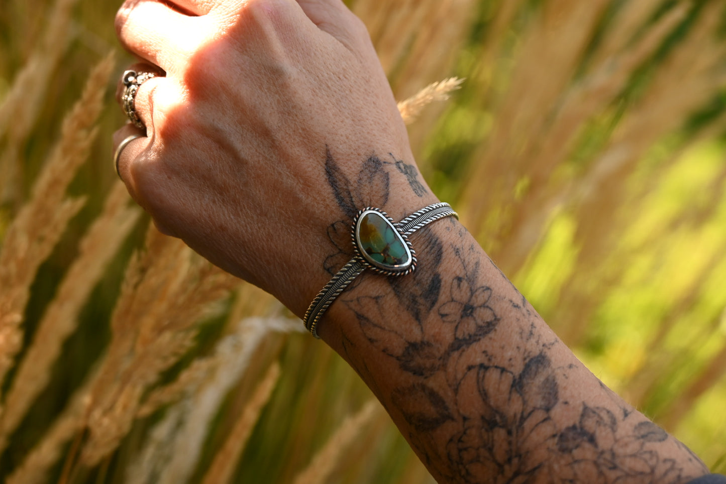 Polychrome Turquoise Stacker | Cuff
