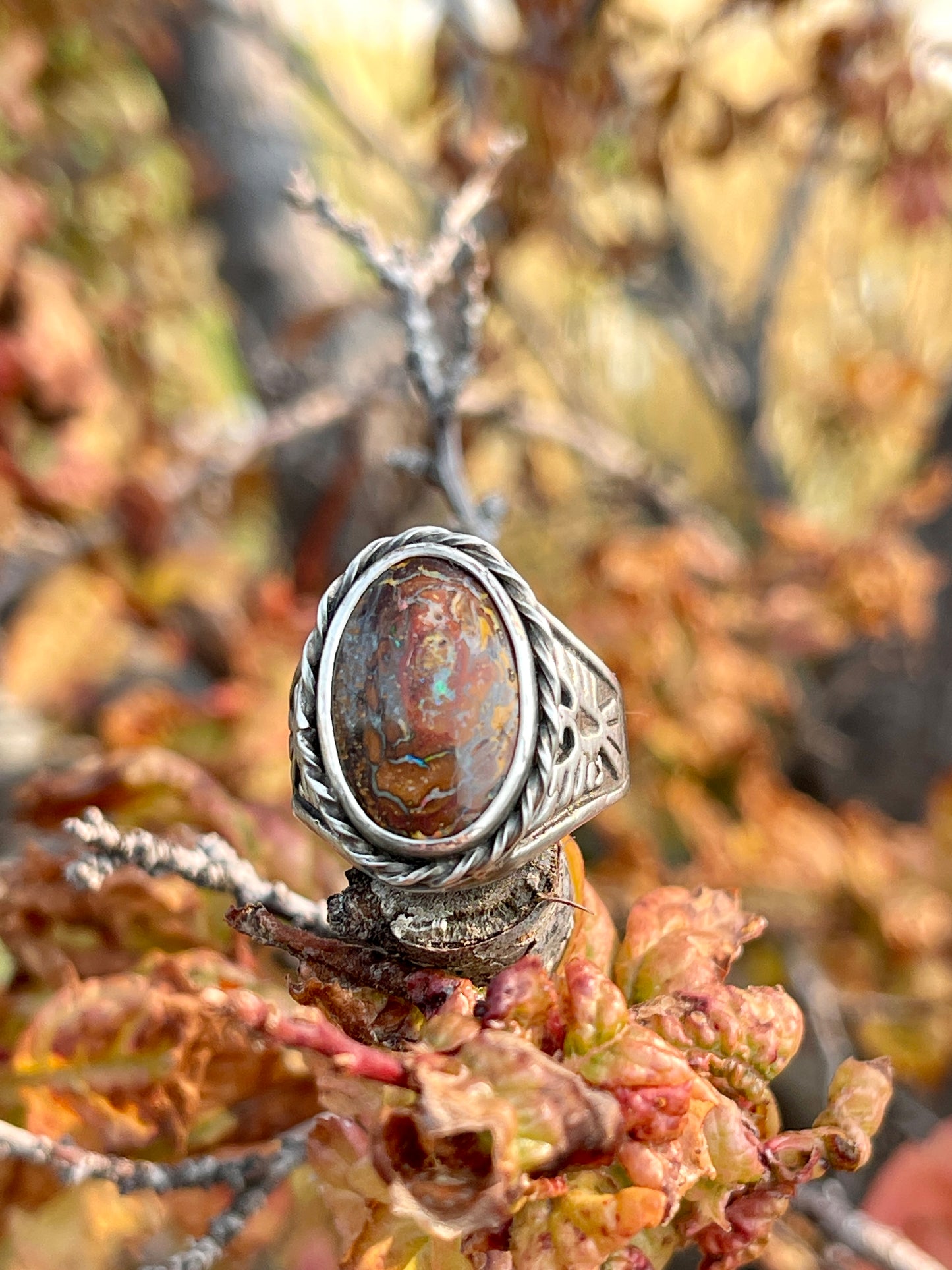 Boulder Opal | Men's Ring