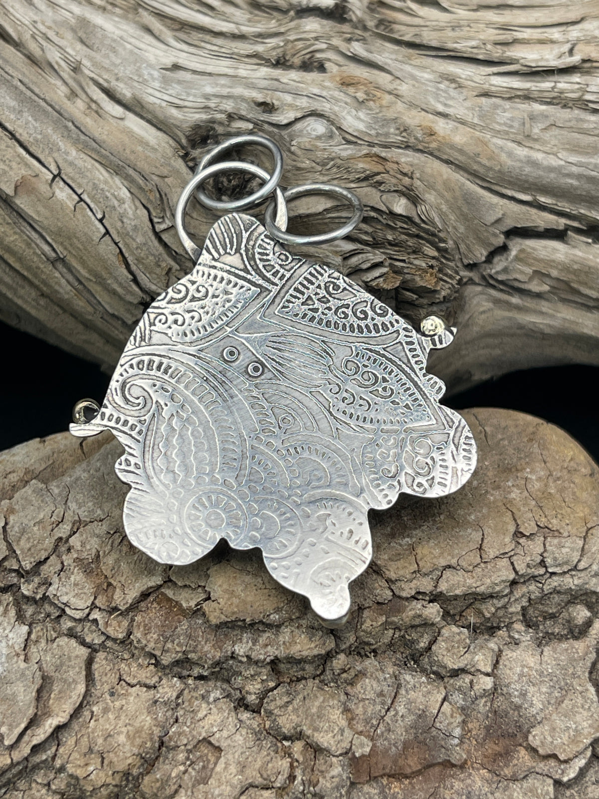 "The Flamewatcher"- Pink Glass Eye Pendant
