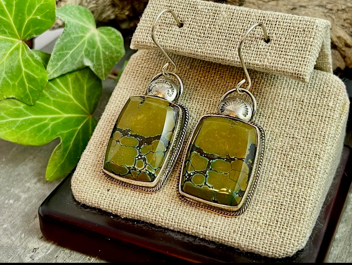 "Kindred Currents"- Treasure Mountain Turquoise Earrings