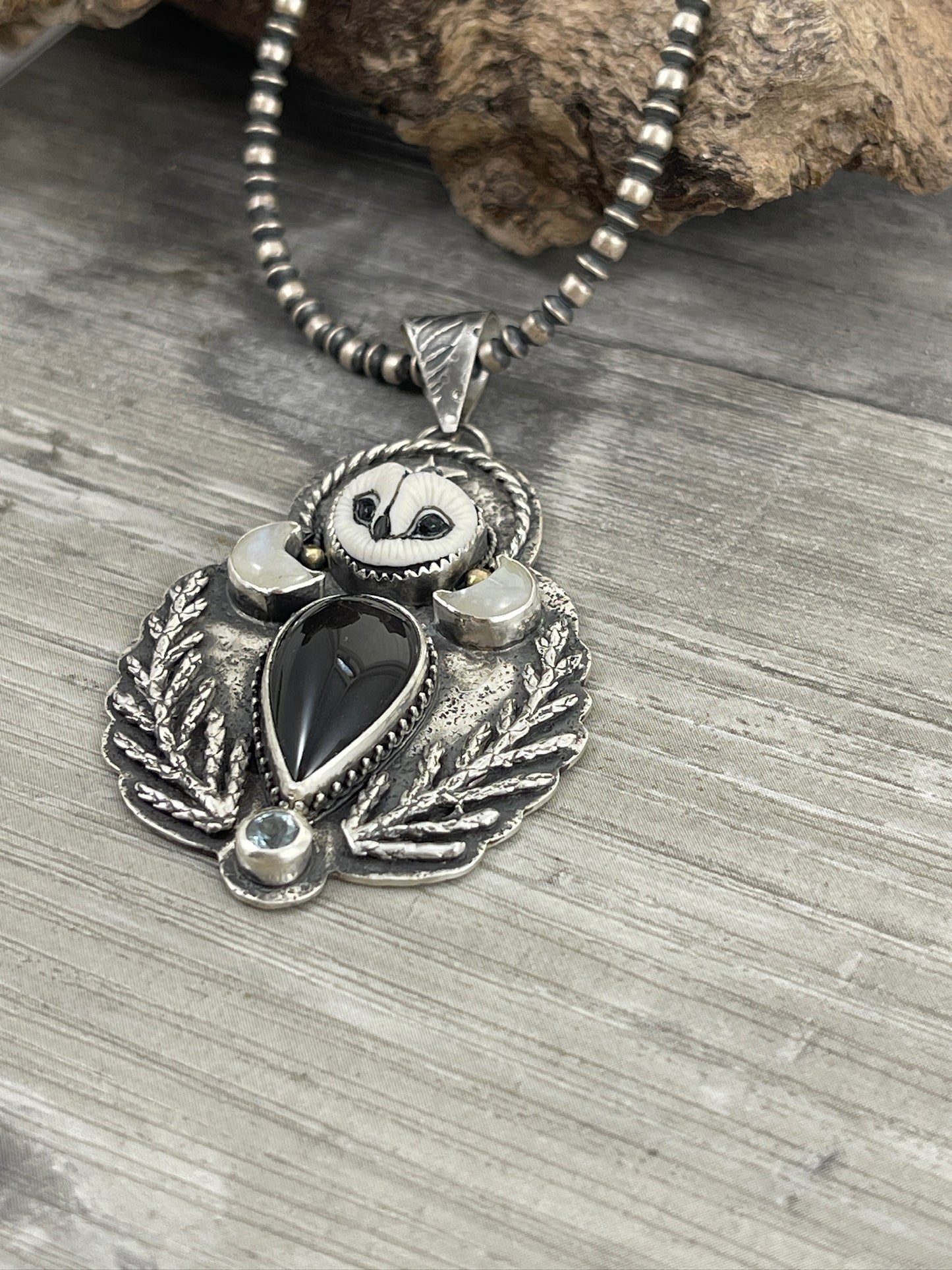 Whisperveil | Laura Mears Porcelain Owl Pendant