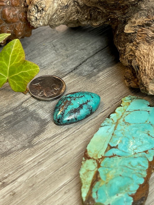 Shadow Box Ring- Ma’anshan Turquoise or Red Skin Turquoise- 25 Carat