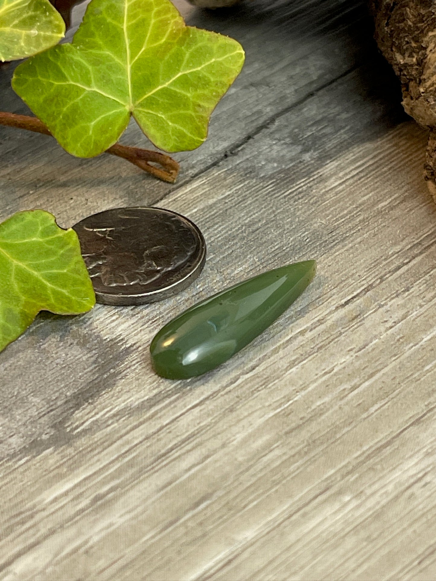 Crowned Teardrop- Wyoming Jade- 10 Carat