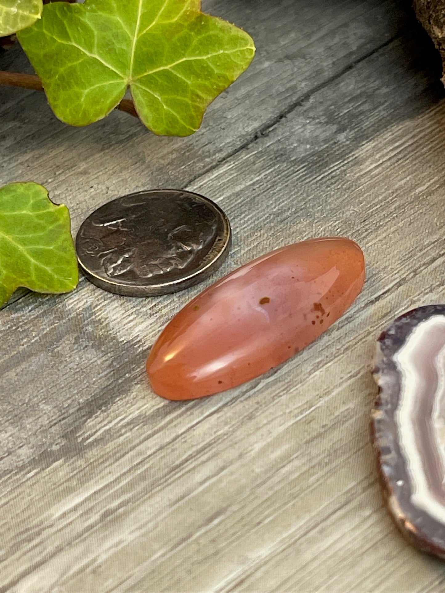 Not So Basic B!tch- Pink Carnelian Agate- 27 Carat