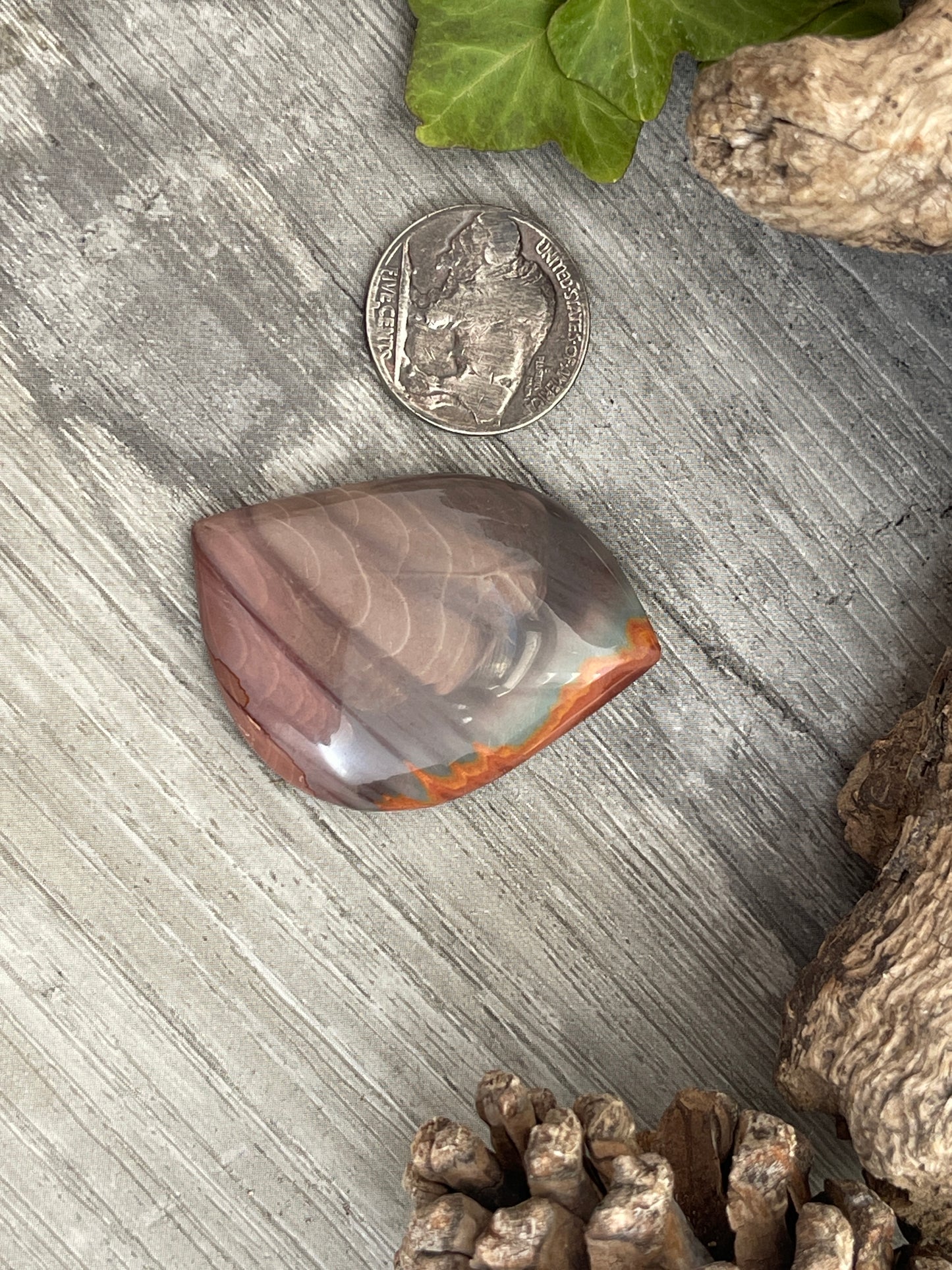 Bolo Tie- Polychrome Jasper- 72 Carat