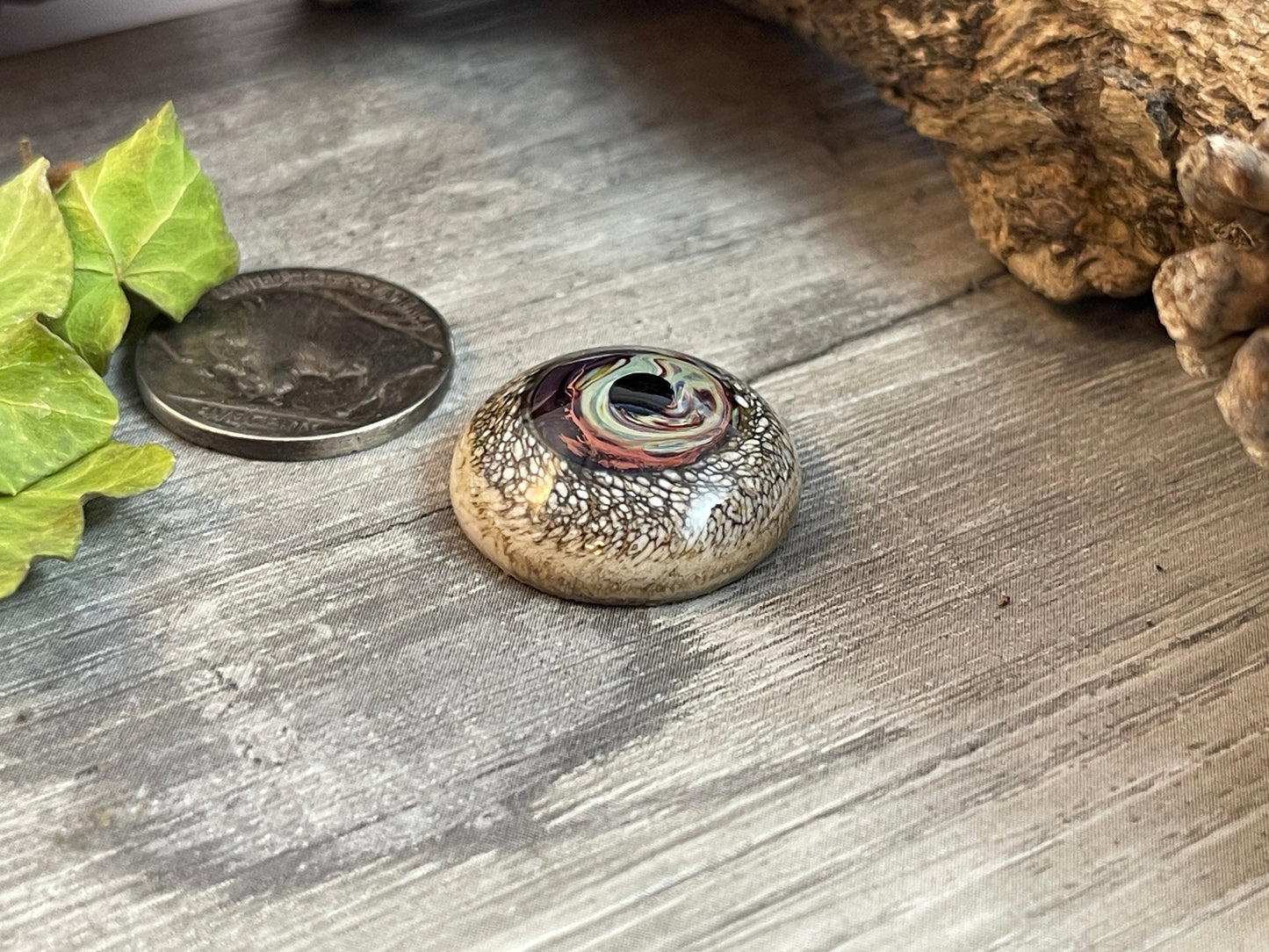 Hand Done Lamp Glass Eye- Large