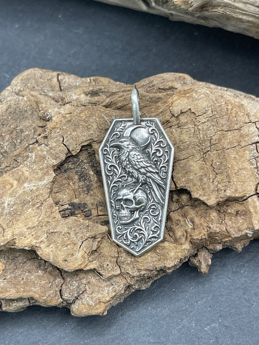 Watchers Wing Coffin Pendant