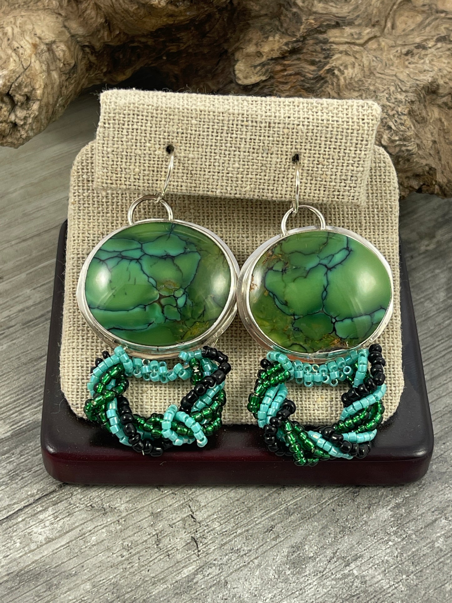 Snowville Variscite Earrings